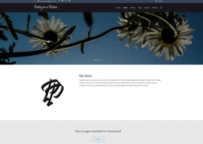 SCREENSHOT| about page - WordPress blog website design
