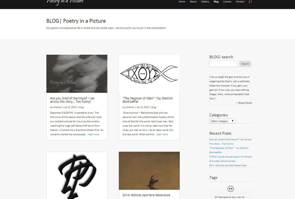 SCREENSHOT| blog page