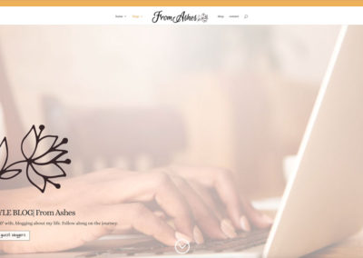 FromAshes.com - BLOG - WordPress blog website design