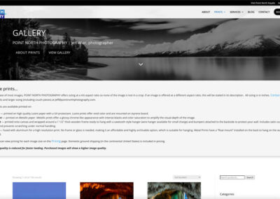 eCommerce – GALLERY page